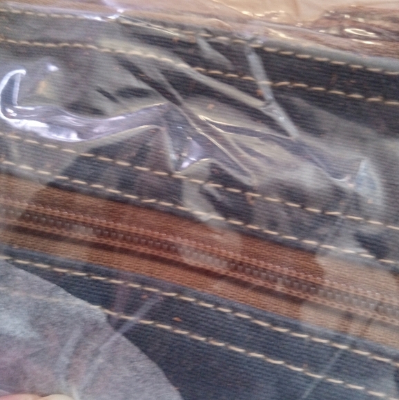 Clea Ray crossbody fringe bag with horse hair recycled canvas NWT - Picture 5 of 6